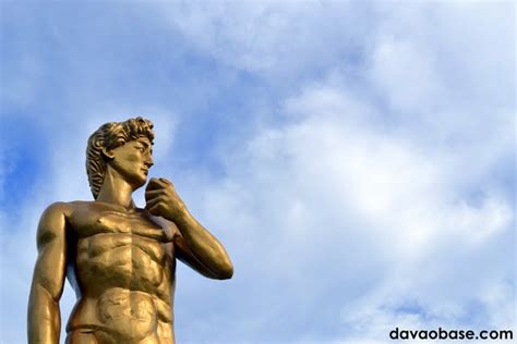 Statue of David at Davao Times Beach Shoreline.